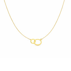 Naszyjnik złoty klanówka koła próba 585