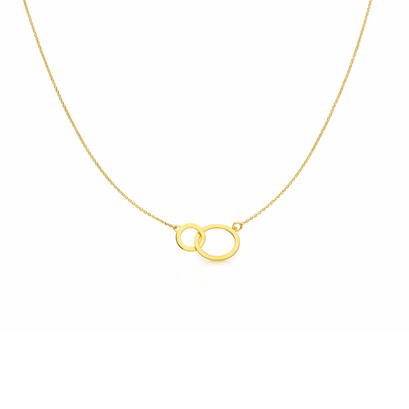 Naszyjnik złoty klanówka koła próba 585