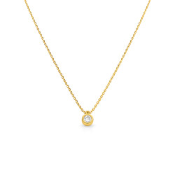 Złoty Naszyjnik z Cyrkonią pr. 585 - JubilerSezam.pl