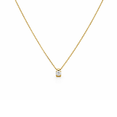 Złoty naszyjnik z cyrkonią pr. 585 - JubilerSezam.pl