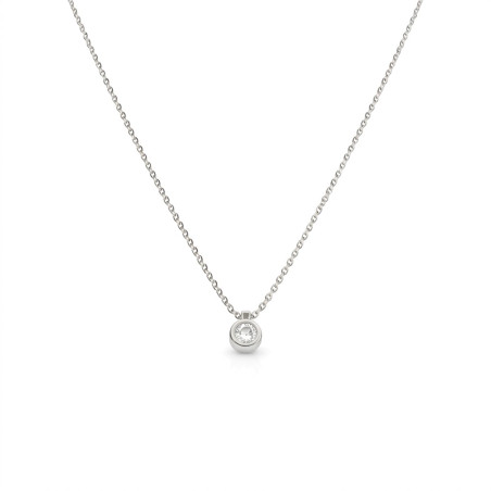 Naszyjnik z Białego Złota z Cyrkonią pr. 585 - JubilerSezam.pl
