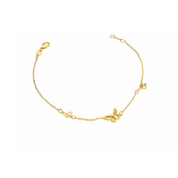 Złota Bransoletka Motylki pr. 585 - JubilerSezam.pl