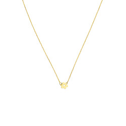 Złoty naszyjnik z kwiatkiem pr. 585 - JubilerSezam.pl