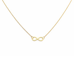 Naszyjnik złoty infinity ramka próba 585