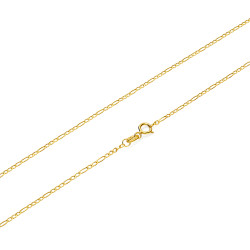 Złoty łańcuszek Figaro pr. 585 - Klasyczny splot - JubilerSezam.pl