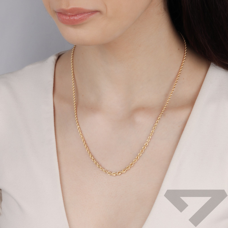 Naszyjnik złoty korda próba 585