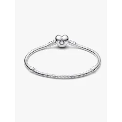 Pandora Moments bransoletka 590719 – klasyczna forma z zapięciem w kształcie serca
