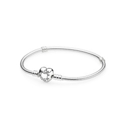 Pandora Moments bransoletka 590719 – klasyczna forma z zapięciem w kształcie serca