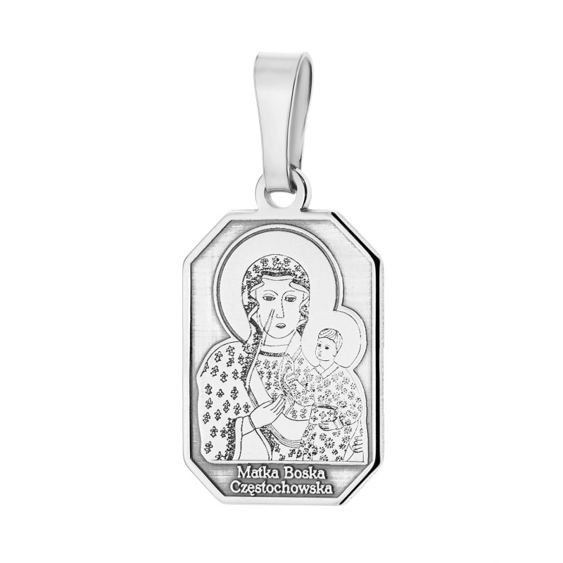 Medalik srebrny Matka Boska Częstochowska - JubilerSezam.pl