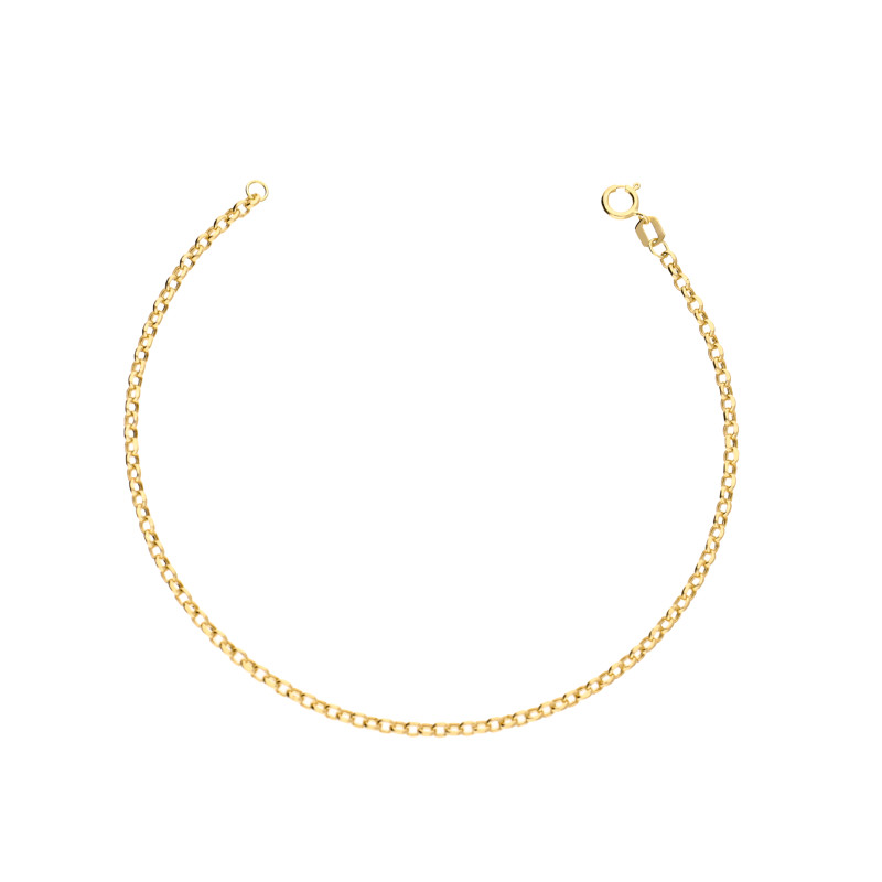 Bransoletka złota dmuchana typu rolo 2 mm, próba 585