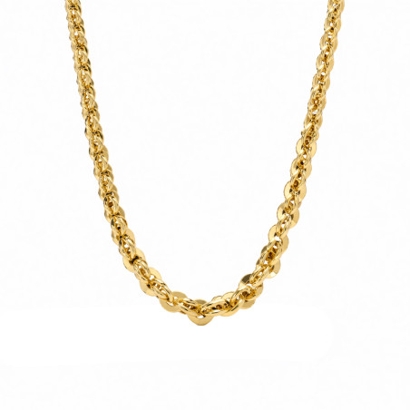Łańcuszek złoty skrętka dmuchana poszerzana próba 585