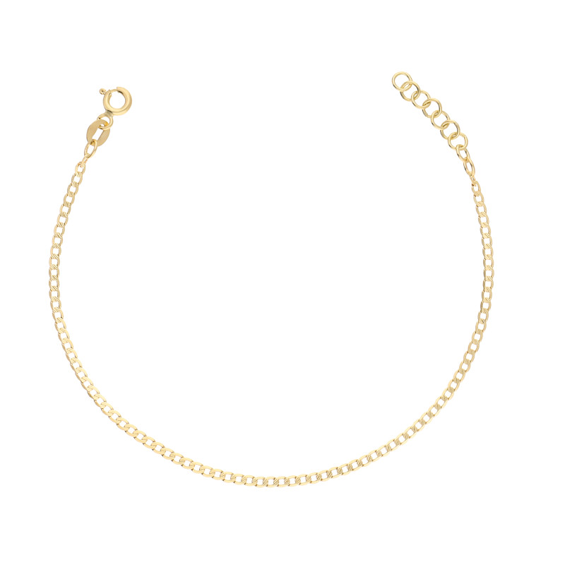 Bransoletka złota pancer z grawerem 1,9 mm próba 375