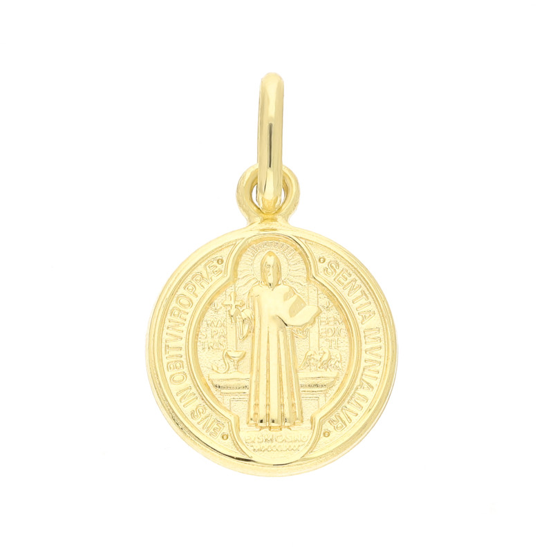 Medalik złoty Benedyktyński, próba 585