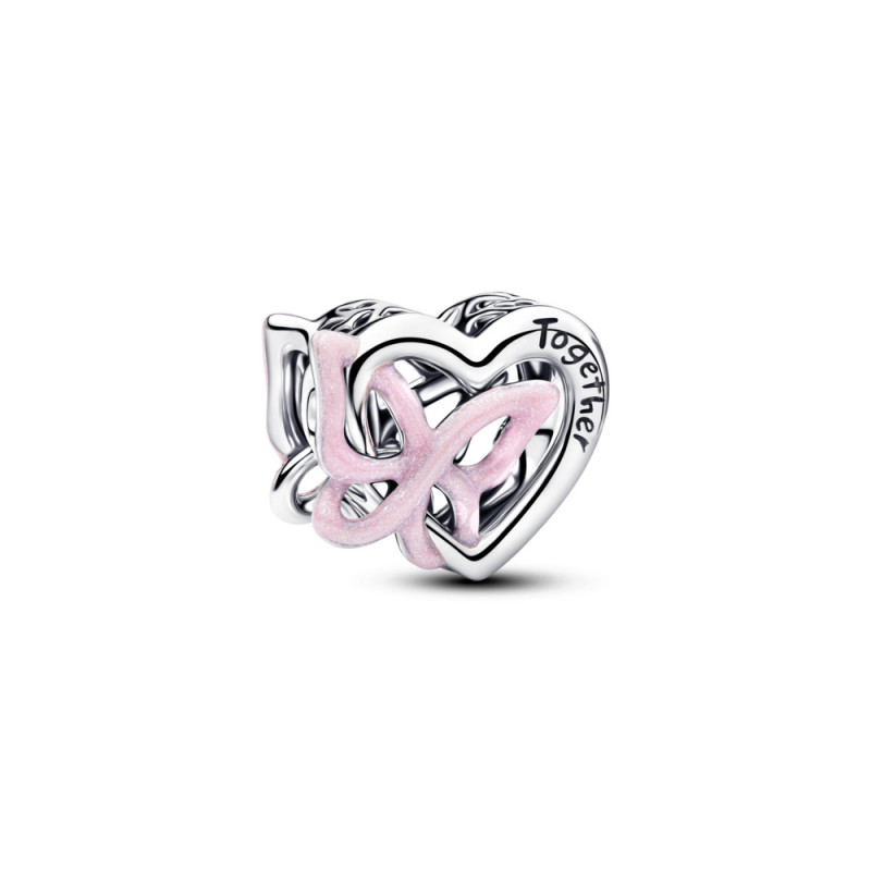 Pandora srebrny charms Serce i Motyl 794475C01