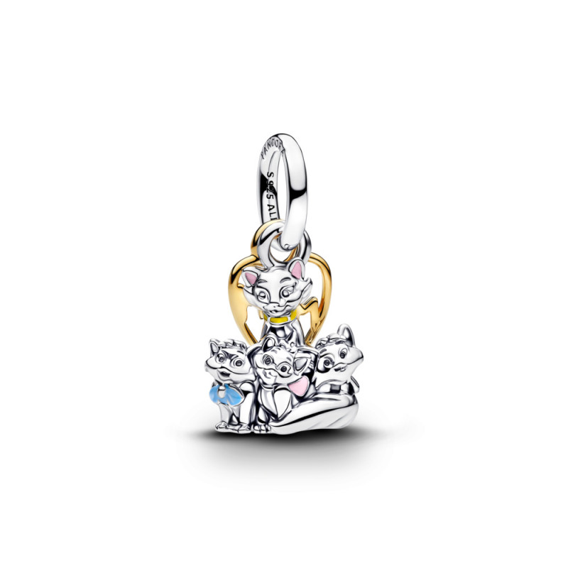 Pandora dwukolorowy charms Disney Aristocats 764465C01