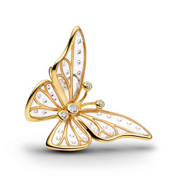 Pandora pozłacany charms Motyl 764487C01