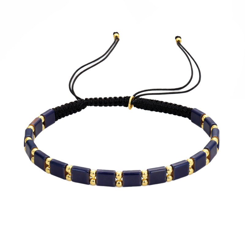 Bransoletka z hematytem niebieskim, kulki ze srebra 925 koloru złotego