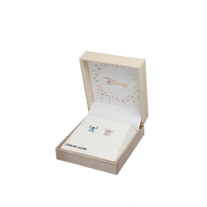 Kolczyki srebrne dla dziewczynki Stitch i Angel ES00088SL.CS