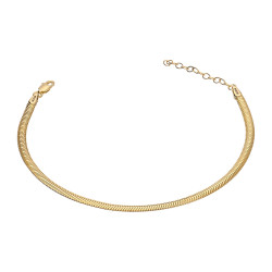 Bransoletka złota snake płaski  3 mm