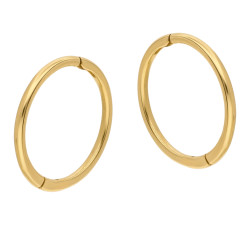 Kolczyki kółka szarniry 12 mm, złoto próba 375