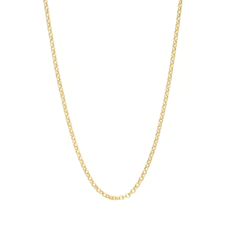 Łańcuszek złoty typu rolo 2 mm dmuchany próba 585