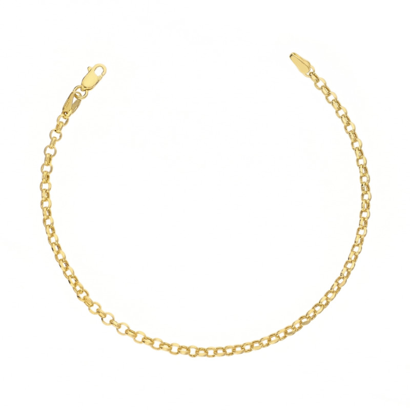 Bransoletka złota dmuchana typu rolo 3 mm, próba 375