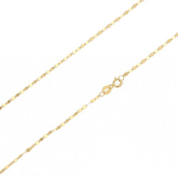 Złoty łańcuszek blaszki pr. 585 - Minimalistyczny design - JubilerSezam.pl