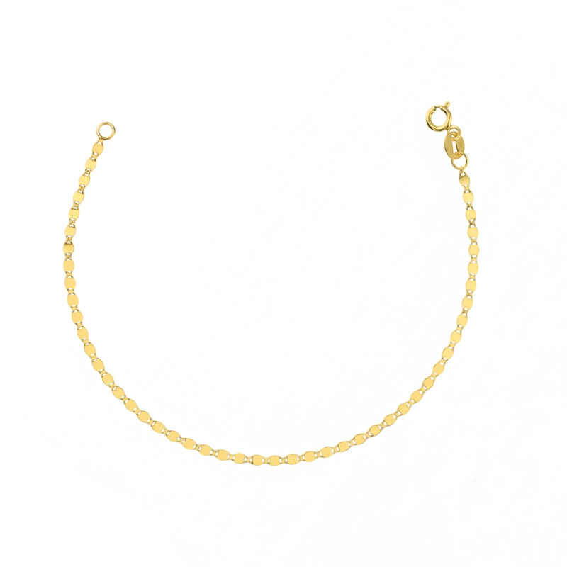 Złota Bransoletka Blaszki pr. 585 - JubilerSezam.pl