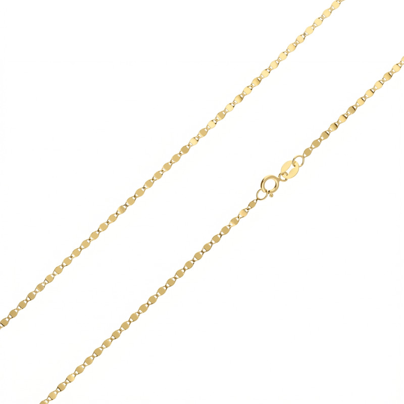 Łańcuszek złoty blaszki próba 585