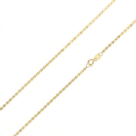 Łańcuszek złoty blaszki próba 585