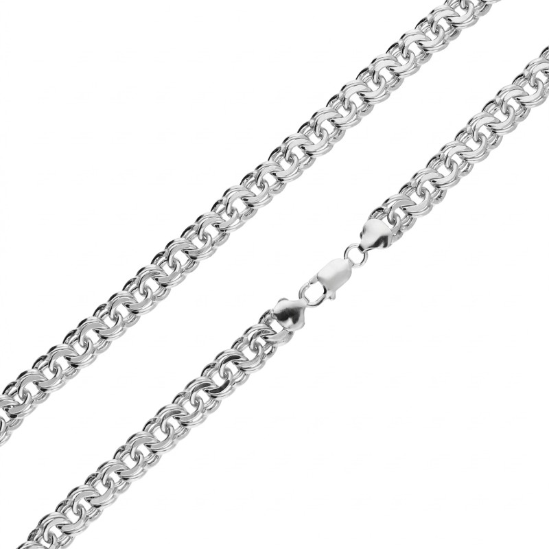 Łańcuszek srebrny splot garibaldi 9,5 mm próba 925