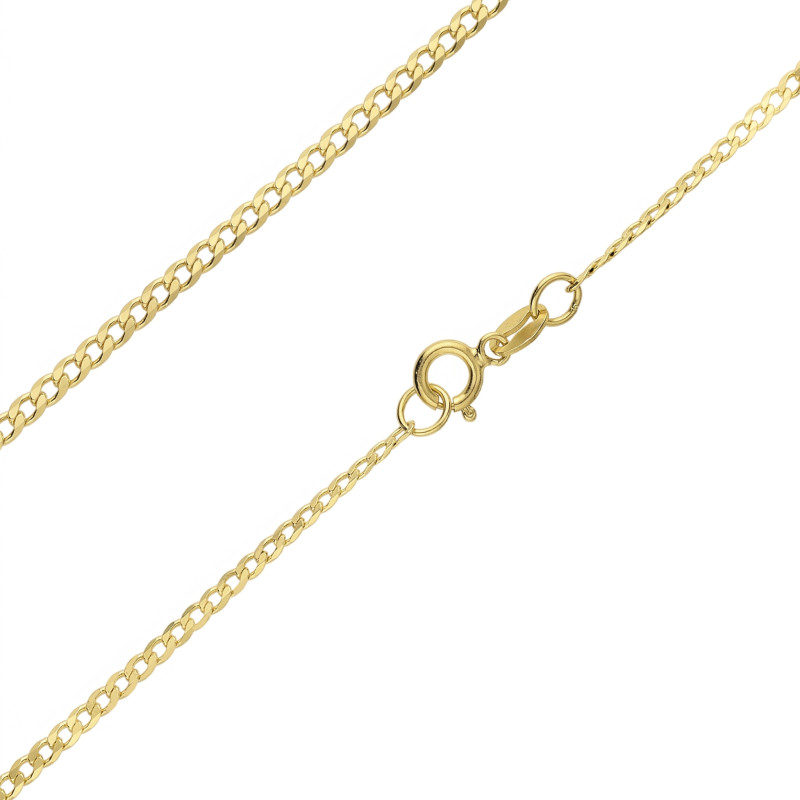 Złoty łańcuszek pancerka pr. 585 - JubilerSezam.pl