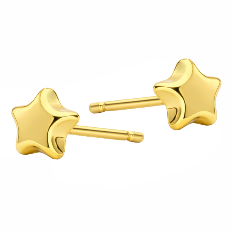 Kolczyki gwiazdka ze złota 585