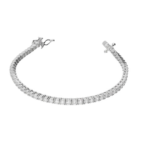 Bransoleta srebrna cyrkonia tennis Line