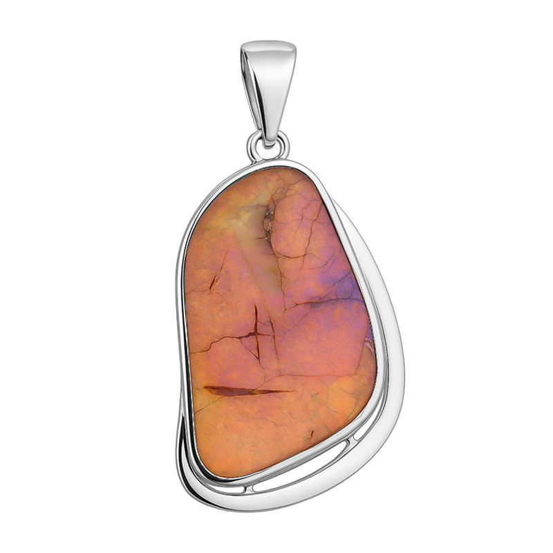 Wisiorek srebrny z opalem labolatoryjnym