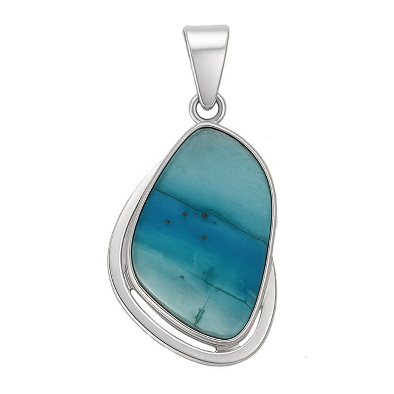 Wisiorek turkus-chryzokola z Afryki