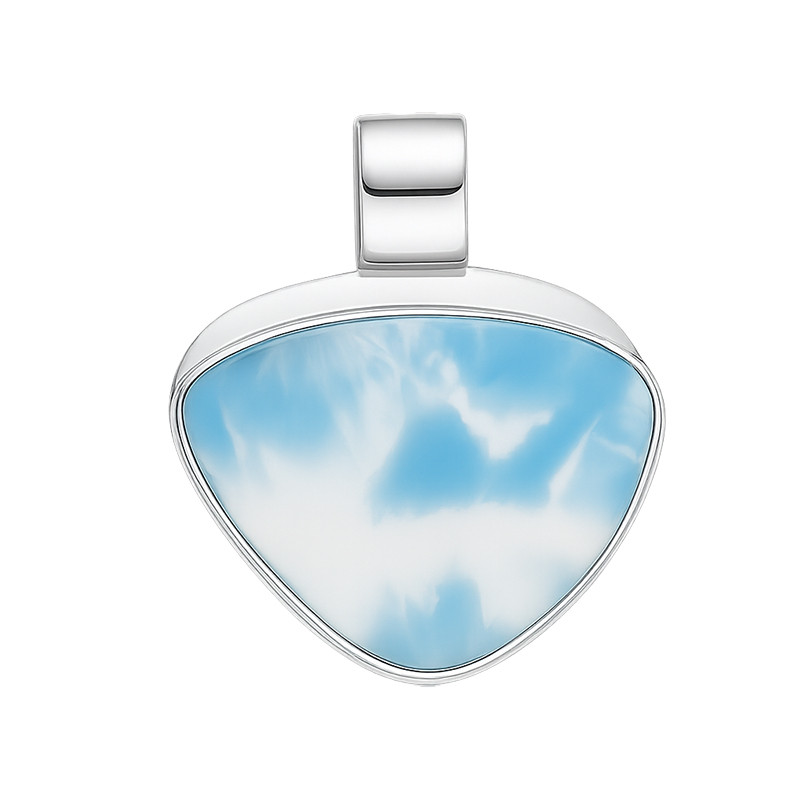 Wisiorek srebrny larimar Dominikana