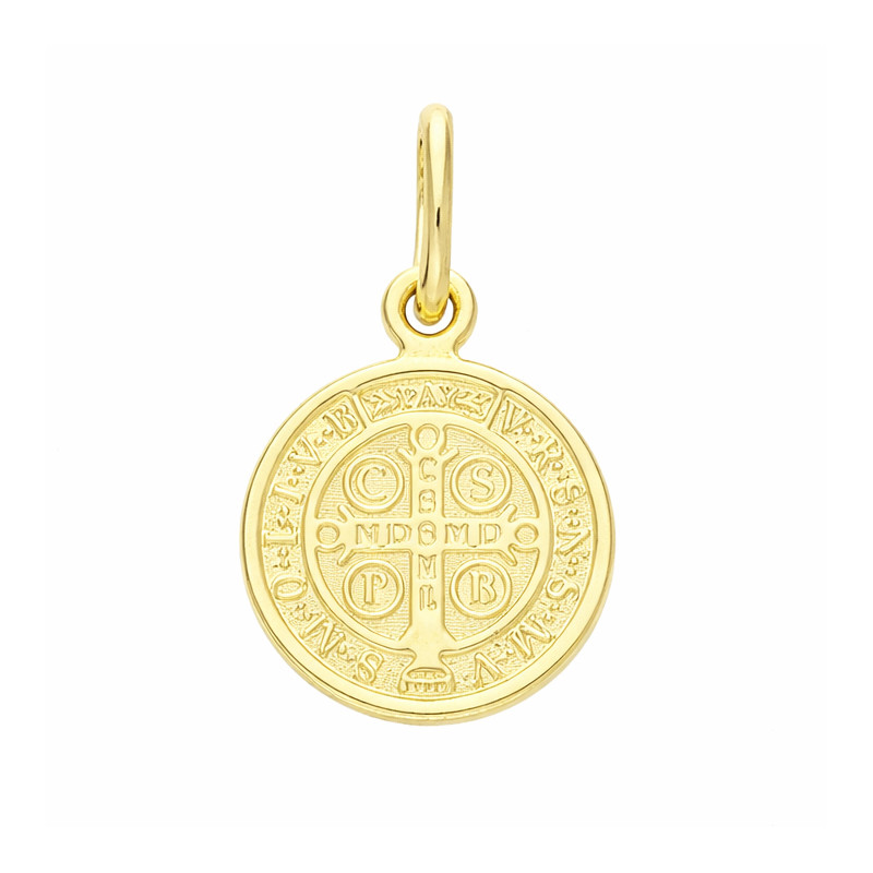 Medalik złoty Benedyktyński, próba 585