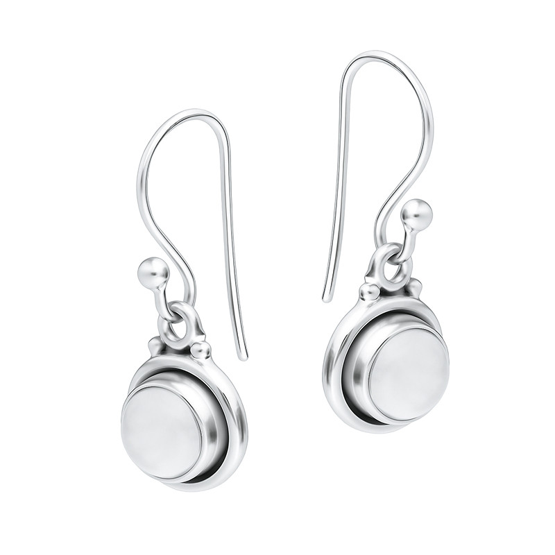 Kolczyki srebrne z naturalną perłą 6 mm