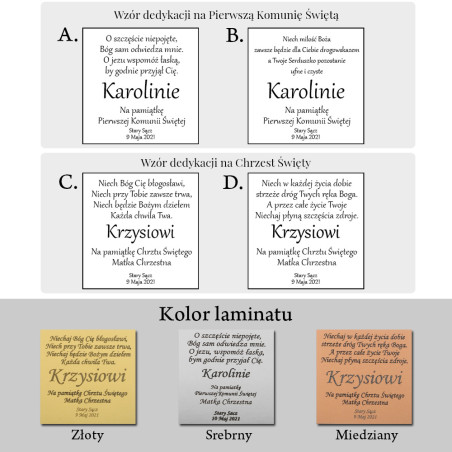 Grawer Płytka z Dedykacją - Personalizacja JubilerSezam.pl