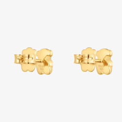 Kolczyki TOUS z misiem ze srebra powlekanego złotem 18-karatowym Icon Metal