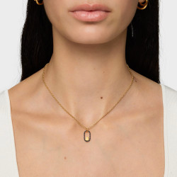 Wisiorek ze srebra powlekanego złotem 18-karatowym ze spinelami TOUS Camille