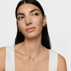 Wisiorek ze srebra powlekanego złotem 18-karatowym ze spinelami TOUS Camille