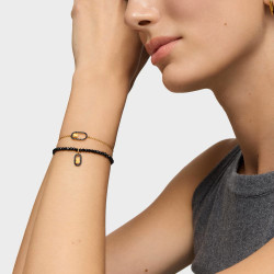 Bransoletka ze srebra powlekanego złotem 18-karatowym ze spinelami TOUS Camille