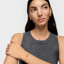 Bransoletka ze srebra powlekanego złotem 18-karatowym ze spinelami TOUS Camille