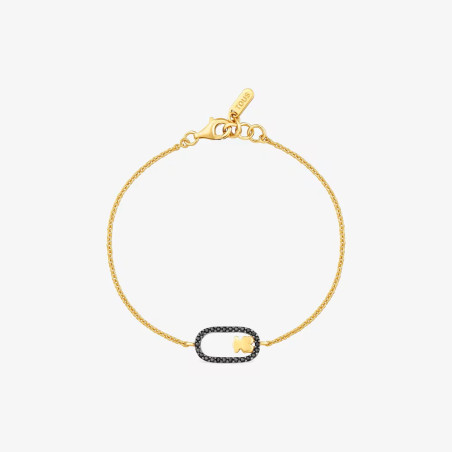 Bransoletka ze srebra powlekanego złotem 18-karatowym ze spinelami TOUS Camille