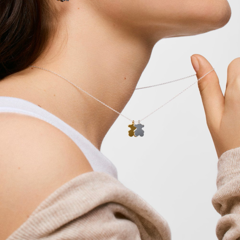 Krótki dwukolorowy naszyjnik z motywami TOUS Sweet Dolls