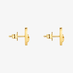 Kolczyki ze srebra powlekanego złotem 18-karatowym z masą perłową TOUS Camille