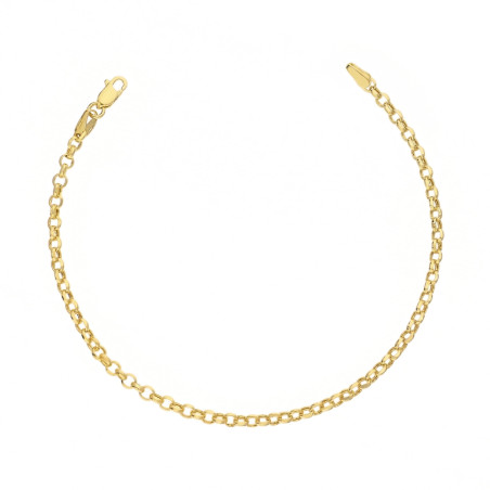 Bransoletka złota dmuchana typu rolo, próba 375