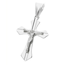 Krzyżyk srebrny z Wizerunkiem Pana Jezusa, próba 925